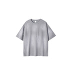 Camiseta destructiva de peso pesado con borde crudo de 10 oz