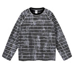 Vintage Dirty Dye Raglan Stripe Long Sleeve Tee