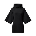 Wasteland‑Style Cowl Neck Flared Mid‑Sleeve Dress