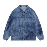 New Stylish Water Wave Denim Jacket