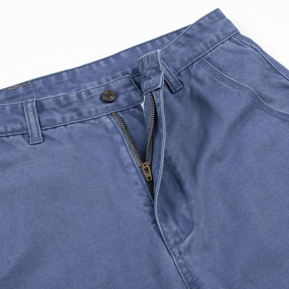 Vintage Washed Faded French‑Blue Wide‑Leg Pants