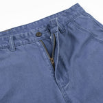 Vintage Washed Faded French‑Blue Wide‑Leg Pants