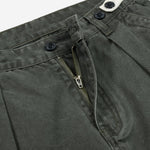 Pearl‑Canvas Martin Dark Green Cargo Pants
