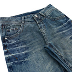 Vintage Washed Wide Leg Jeans