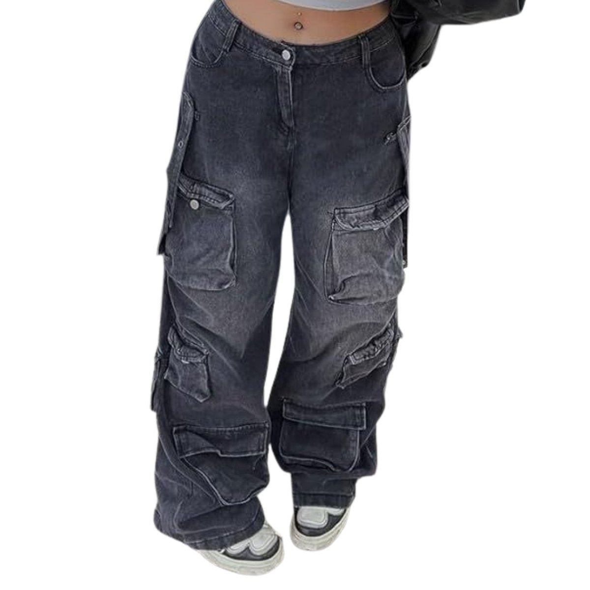 Women’s Y2K Low Rise Baggy Cargo Jeans