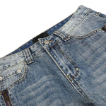Constructed Decorative Pocket Relaxed Fit Jeans
