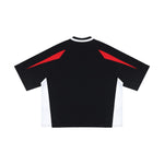 Colorblock V Neck Cotton Tee 250G