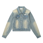 Designer Shoulder Padded Denim Jacket