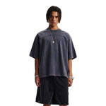 Camiseta vintage de algodón con patchwork lavado de 8.55 oz