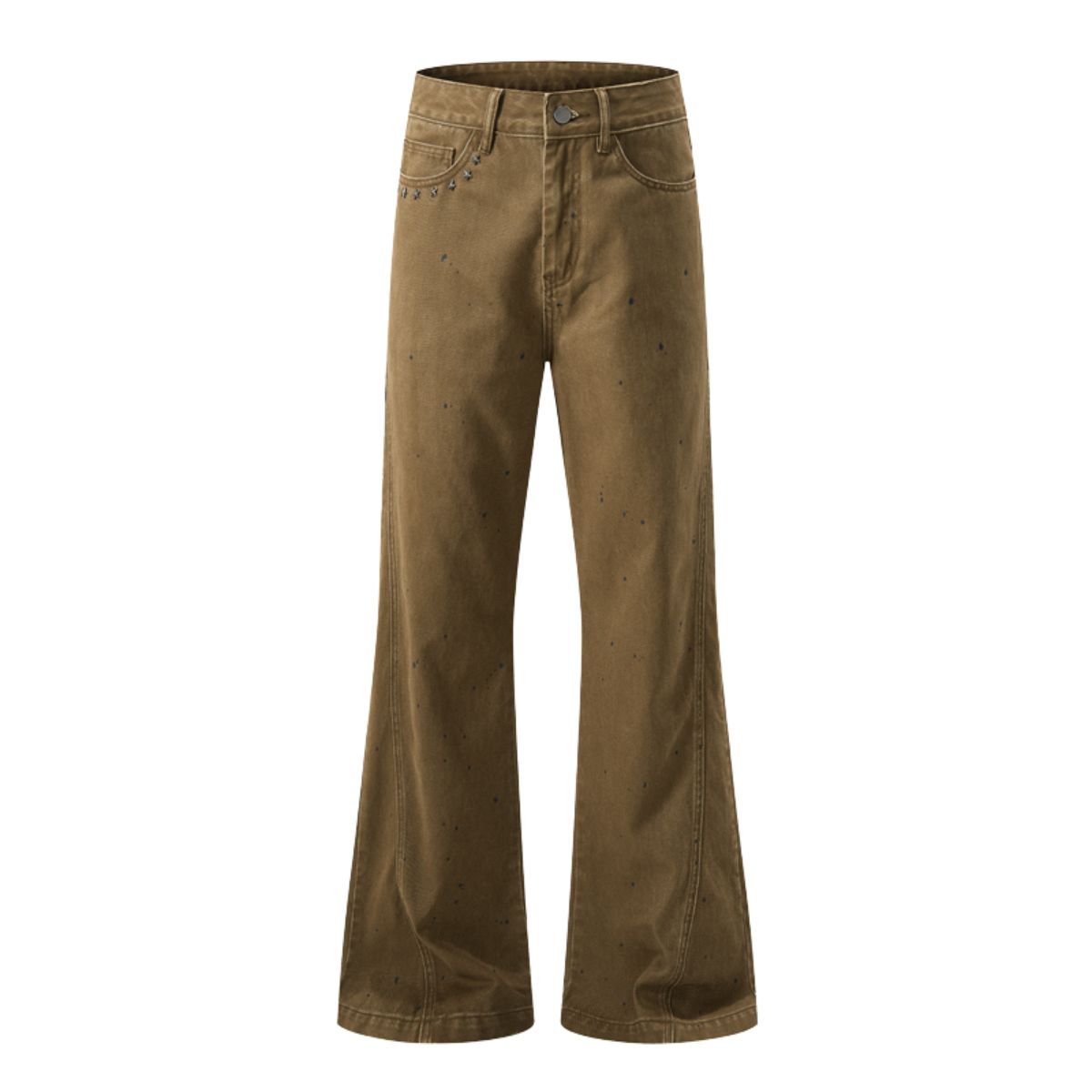 Star Studded Splash Ink Flare Pants