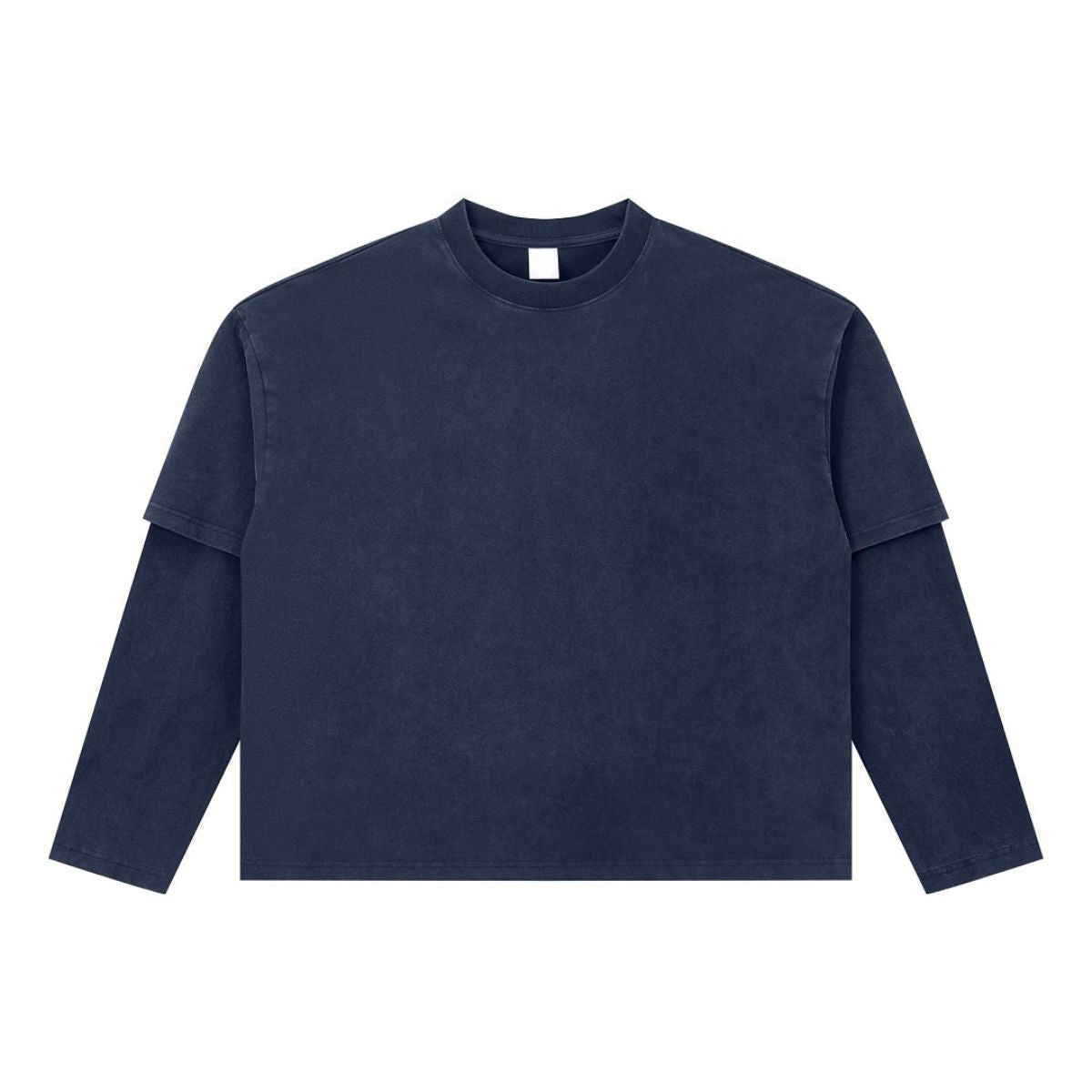 Vintage Snow‑Washed Relaxed Long Sleeve T‑Shirt
