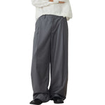 Pantalones anchos plisados