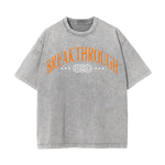 Breakthrough Streetwear Stone Wash Graphic Tee-INNBLAC Fashion Apparel