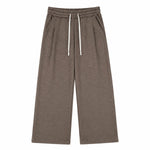 Quiet Luxury Old Money Style 320G Flower-Sand Straight-Leg Trousers