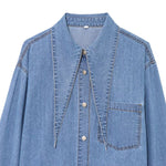 Vestido midi vaquero sin mangas con botones y aberturas en la parte delantera