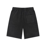 Bermudas con lavado vintage y salpicaduras de tinta