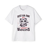 Owl loves Violins Graphic Tee-INNBLAC Fashion Apparel