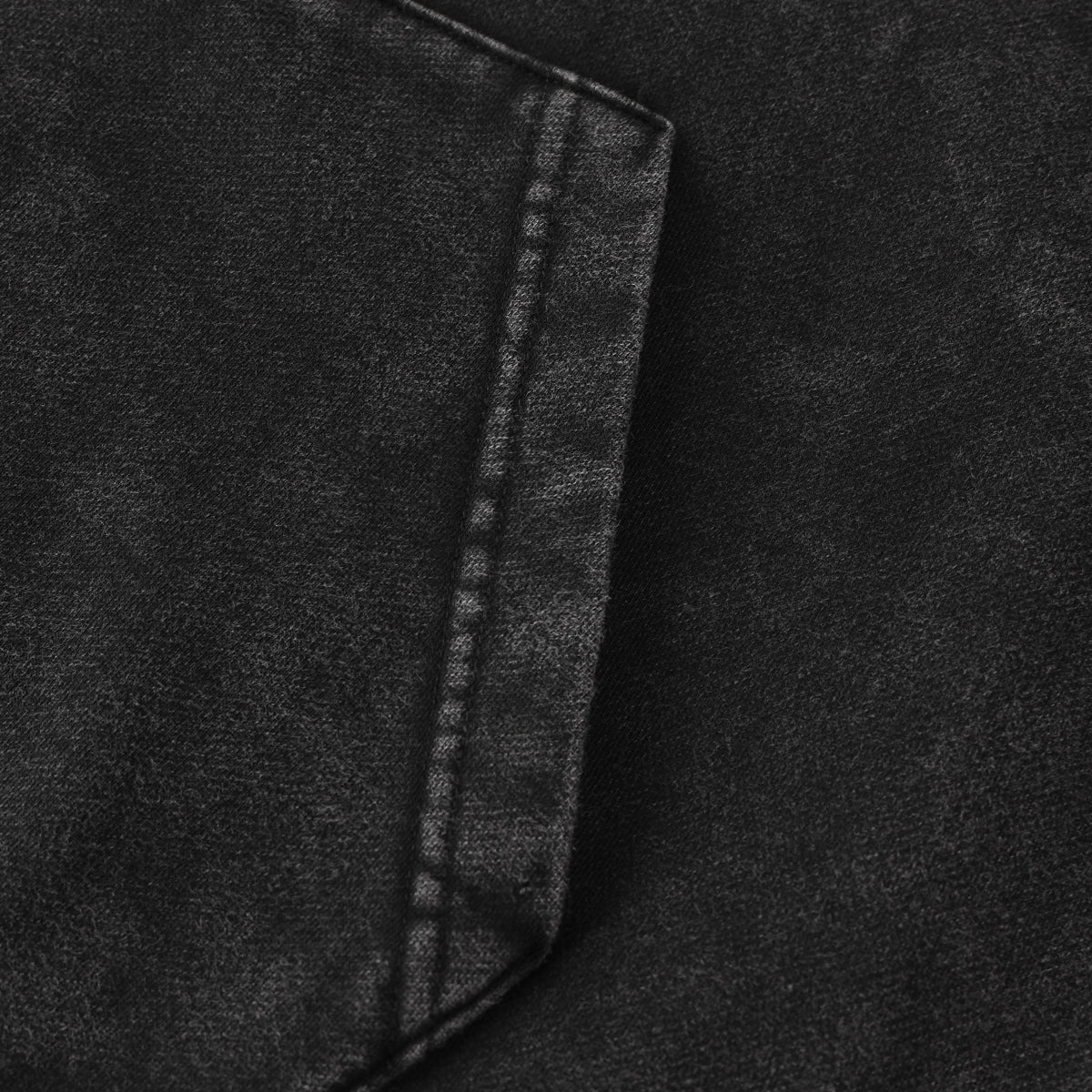 Sudadera con capucha desgastada y lavada a la piedra para hombre