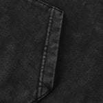 Sudadera con capucha desgastada y lavada a la piedra para hombre