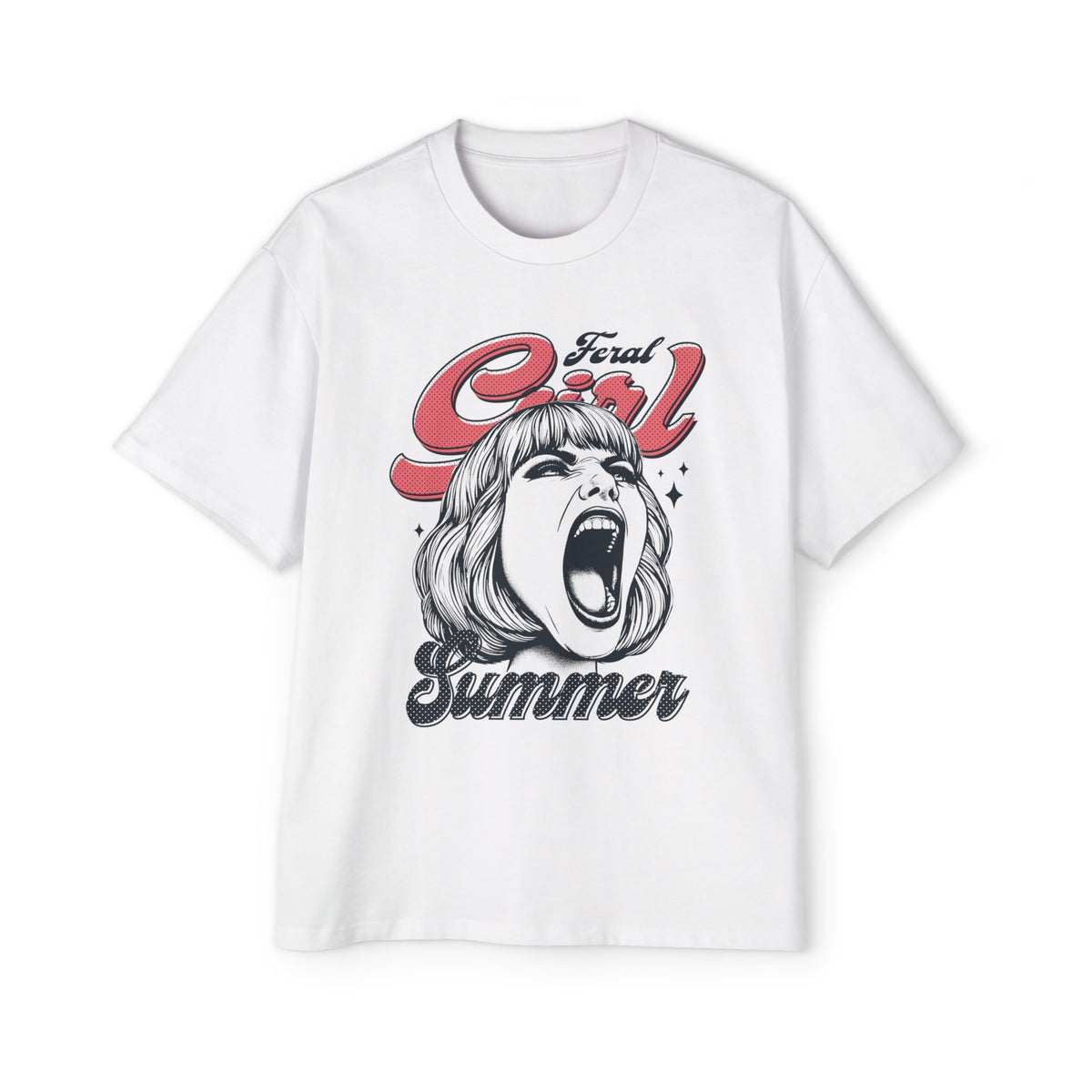 Feral Girl Summer Graphic Tee-INNBLAC Fashion Apparel