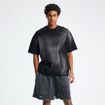 Heavyweight Raw Edge Washed Tee 9oz