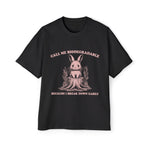 Sad Rabbit Sitting On Stump Graphic Tee-INNBLAC Fashion Apparel