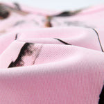 Nature Inspired Pink Camo Floral Crop Top Tee