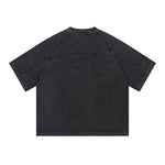 X-Ray Print Number Twelve Black Graphic Oversized Tee