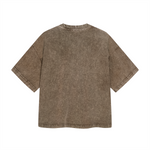 Camiseta vintage lavada, cuadrada y pesada, 8.25 oz