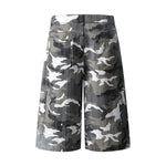Straight Leg Camo Cargo Bermuda Shorts