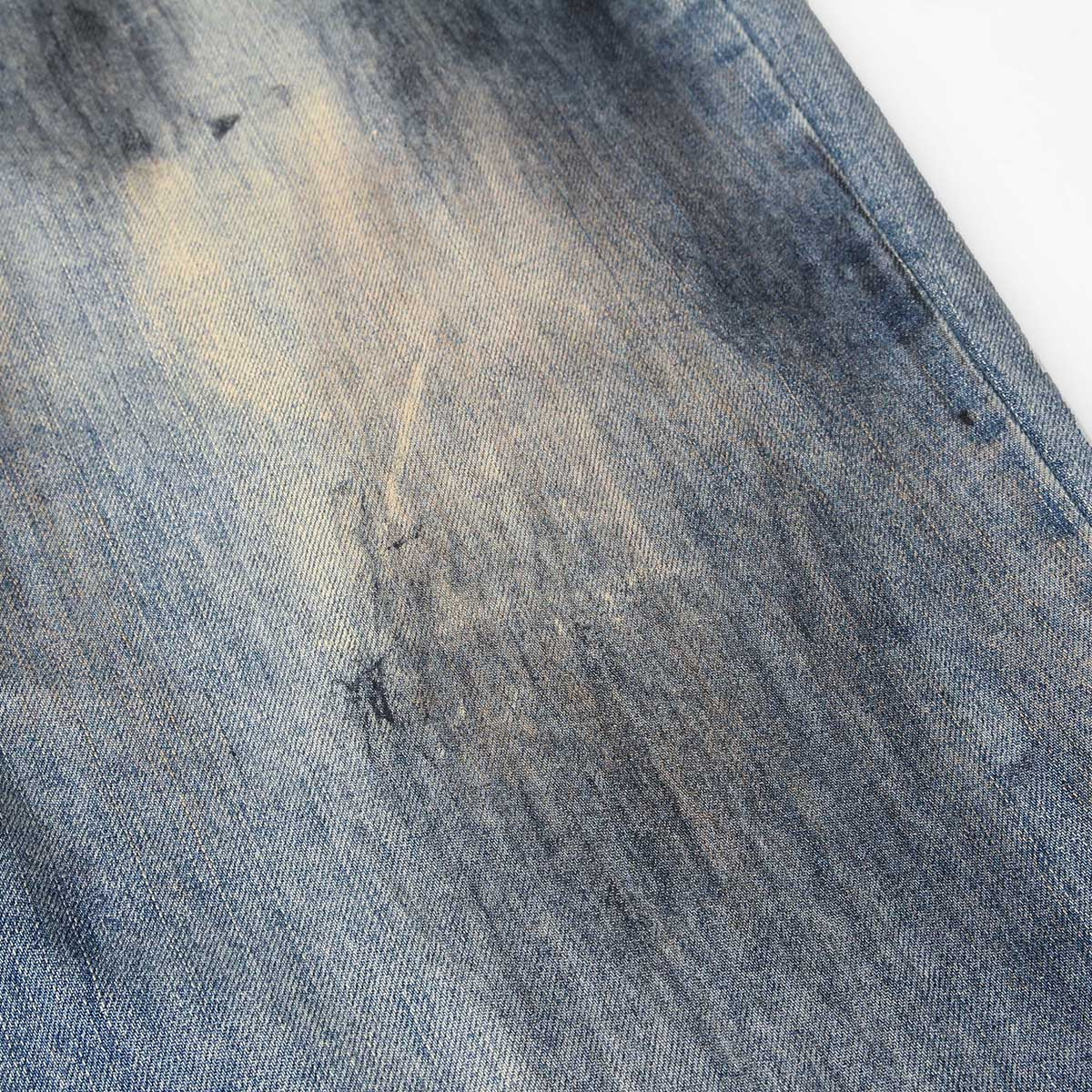 Distressed Brushstroke Fade Loose Baggy Jeans