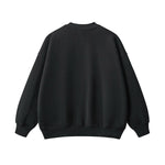 Solid Color Side-Split Fleece Sweatshirt