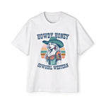 Howdy Honey Cow Girl Western Graphic Tee-INNBLAC Fashion Apparel