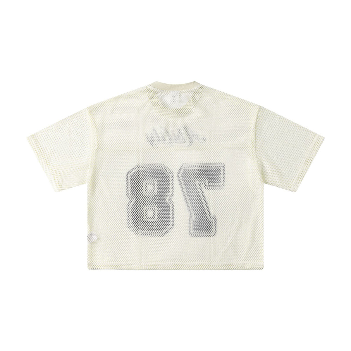 Retro Football Mesh Cropped Athletic Jersey 78