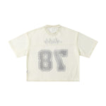 Retro Football Mesh Cropped Athletic Jersey 78