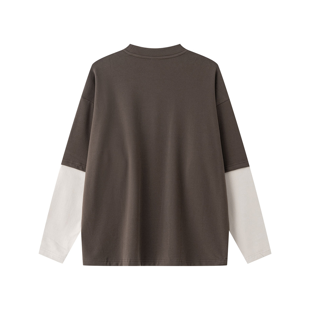 Velour Mock Layered Raglan Sleeve Top