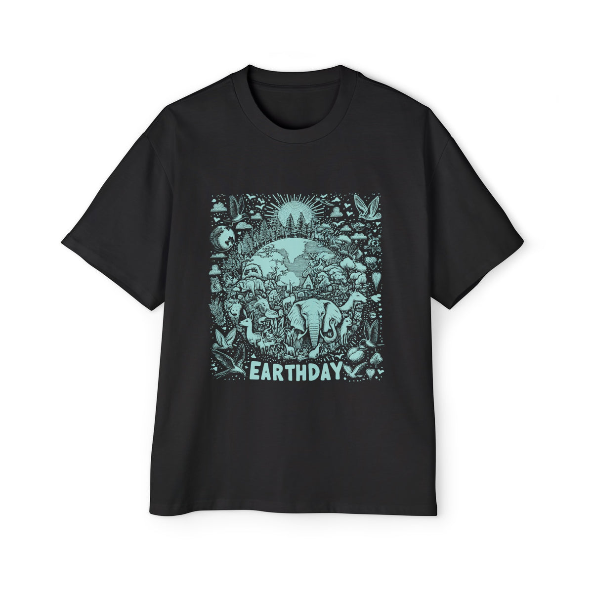 Earth Day 2024 Wild Life Graphic Tee-INNBLAC Fashion Apparel