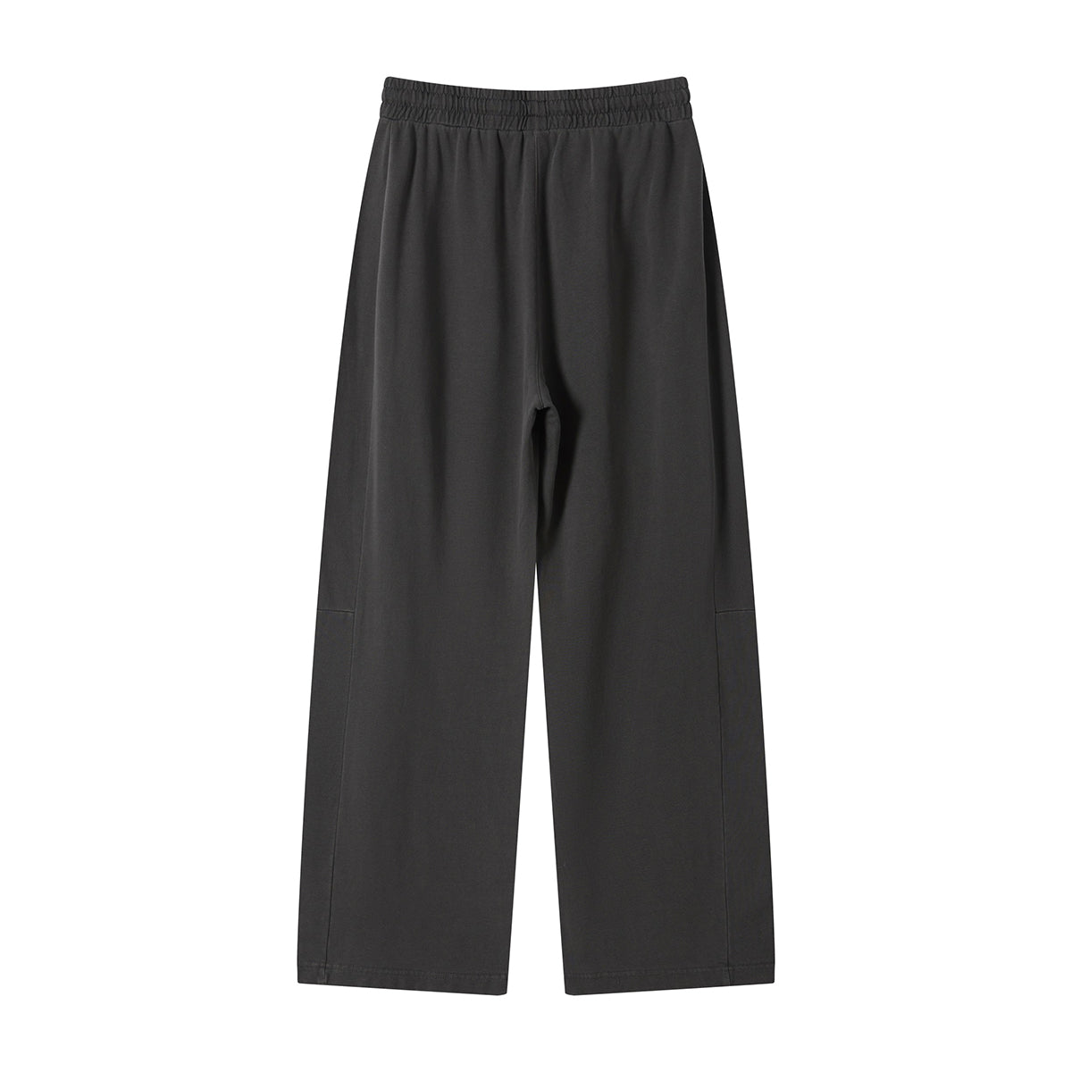 Curved Seam Straight Leg Casual Street Trousers