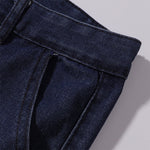 Vintage Style Embroidered Washed Wide Leg Pants