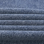 Double Slider Zip Knit Denim Hoodie