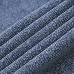 Double Slider Zip Knit Denim Hoodie