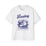 Cat Reading Book Graphic Tee-INNBLAC Fashion Apparel
