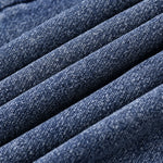 Knit Denim Kangaroo Pocket Hoodie