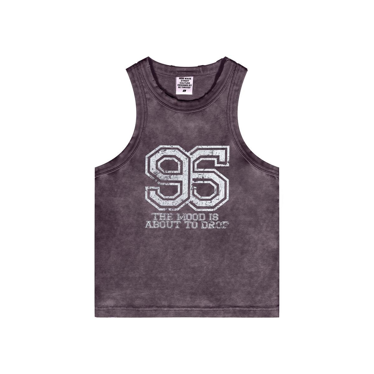 Washed Distressed Graphic Crop Tank-INNBLAC Fashion Apparel