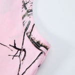 Womens Pink Camo Sleeveless Casual Sport Tank