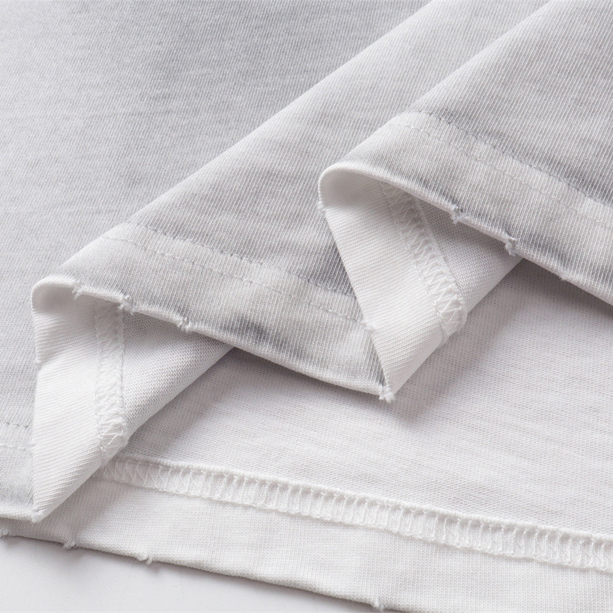 Swirl Dyed Distressed Pocket Loose Fit Crew Tee