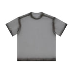Vintage Washed Oversized Colorblock Tee