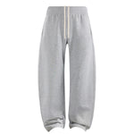Elastic Drawstring Waist Fleece Jogger Pants