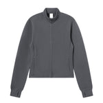Soft and cozy knitted turtleneck slip sleeves fitted waist short women's jacket