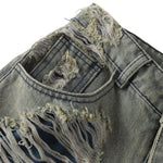Smoke Rise Heavy Ripped Vintage Washed Jeans